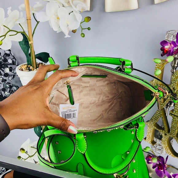 Michael Kors Ciara Studded Messenger Satchel - Picture 6 of 8